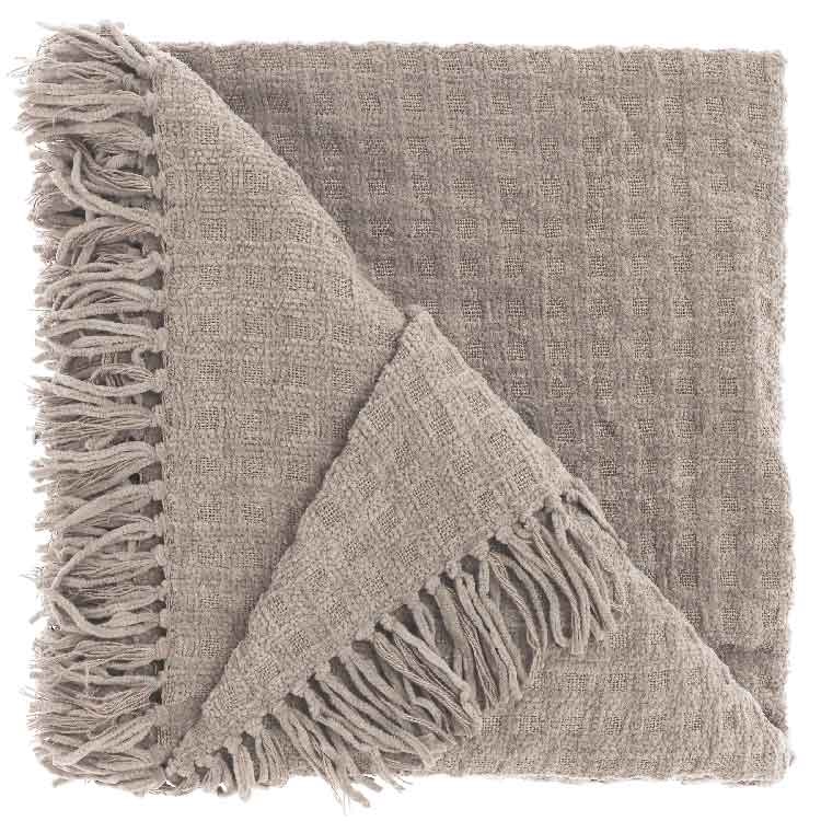 Unique Living - Plaid Verlin Chateau Grey -130x180cm