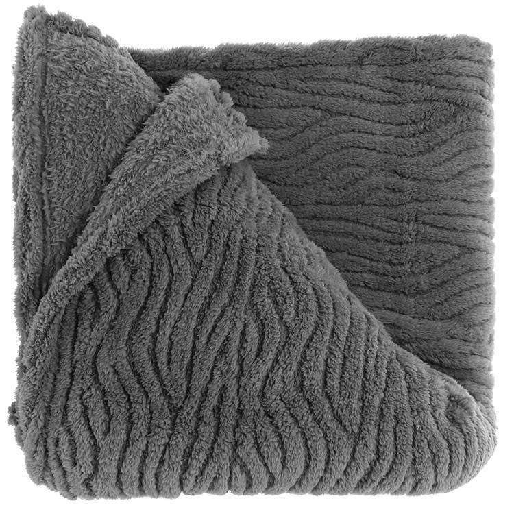 Unique Living - Plaid Clio Dark Grey -150x200cm