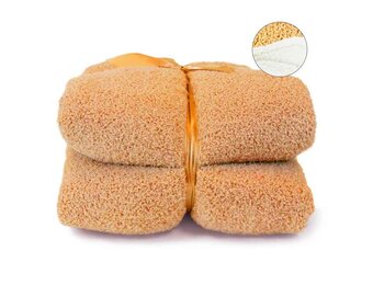 Unique Living - Plaid Douwe Sandstone -150x200cm