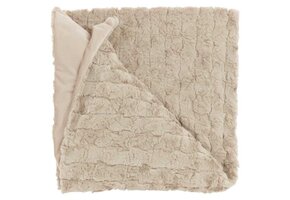 Unique Living - Plaid Veerle Sand -150x200cm