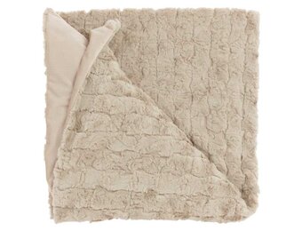 Unique Living - Plaid Veerle Sand -150x200cm