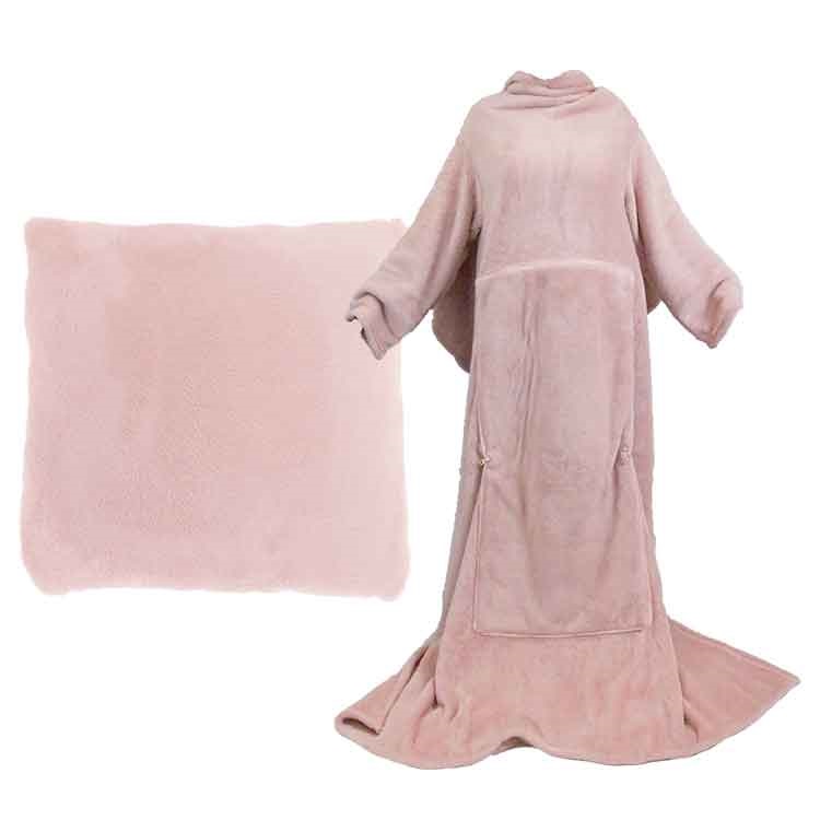 Unique Living - Plaid Snuggle old Pink -150x200cm