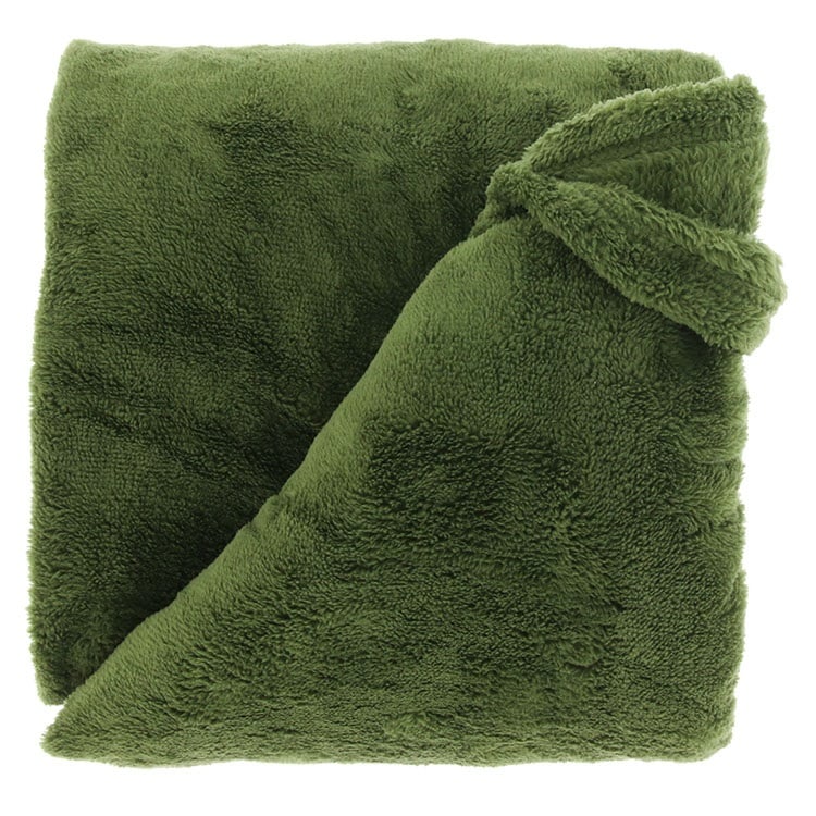 Unique Living - Plaid Justin Winter Green -220x240cm