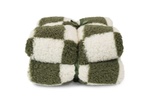 Unique Living - Plaid Check Winter Green -150x200cm