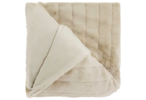 Unique Living - Plaid Norah Dove White -150x200cm