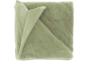 Unique Living - Plaid Klaas Tea Green -150x200cm