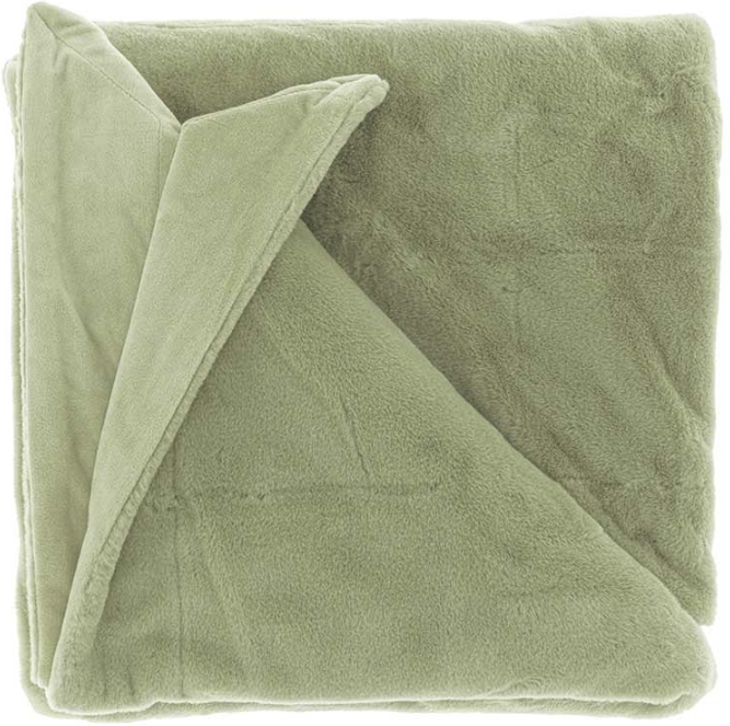 Unique Living - Plaid Klaas Tea Green -150x200cm