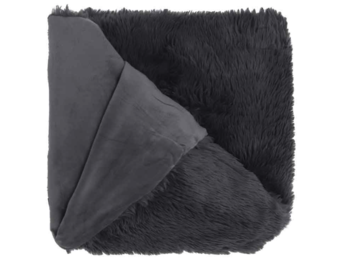 Unique Living - Plaid Mats Dark Grey -130x180cm