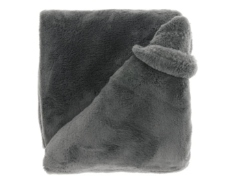 Unique Living - Plaid Justin Dark Grey -220x240cm