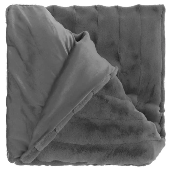 Unique Living - Plaid Norah Dark Grey -150x200cm