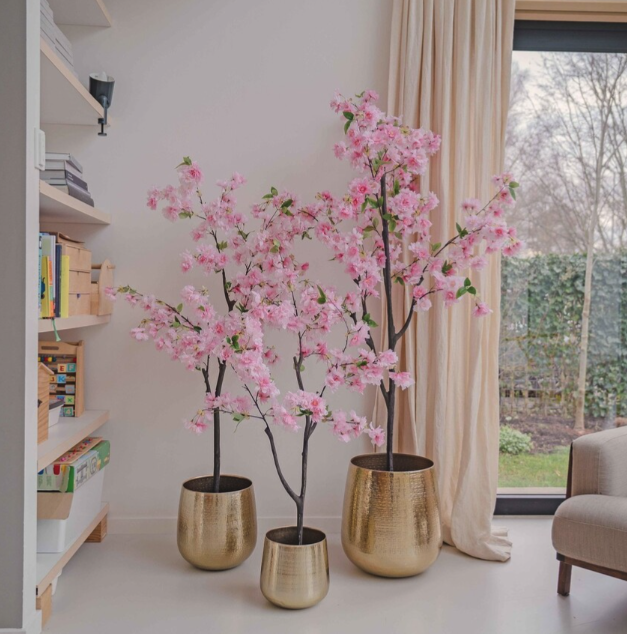 Hoyz Greenery - Kunst Kersenbloesem 120 cm roze