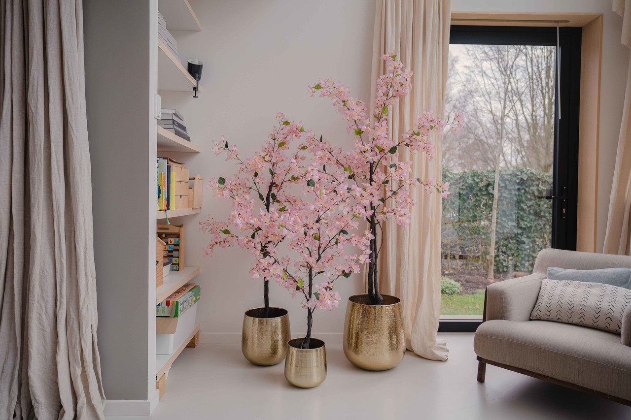 Hoyz Greenery - Kunstplant Bougainvillea 120 cm roze