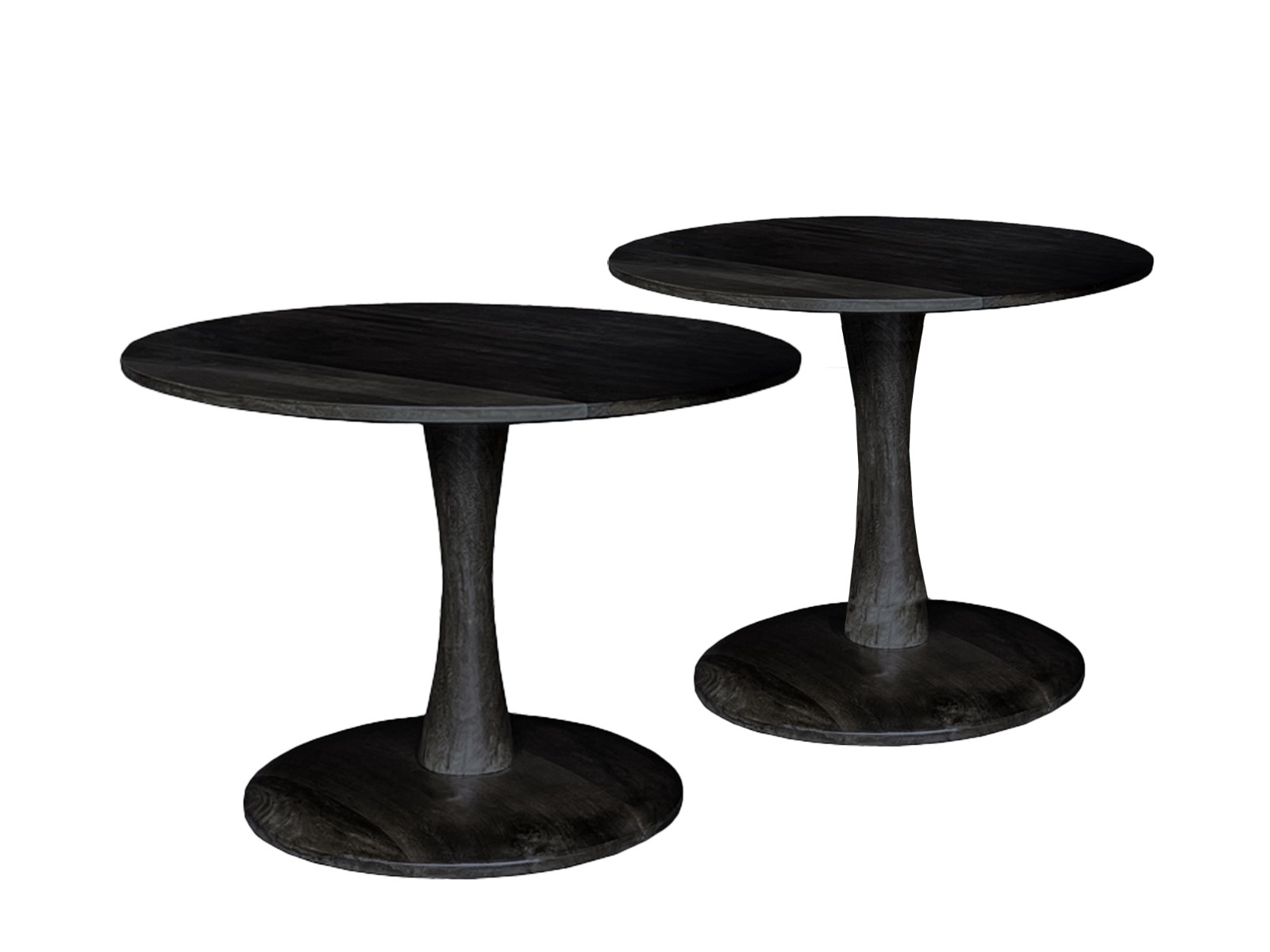 Brix - Salontafel Brix Vivian Zwart - 60x60x38cm - Mangohout