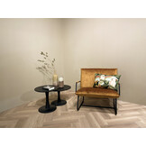 Brix - Salontafel Brix Vivian Zwart - 60x60x38cm - Mangohout