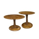 Brix - Salontafel Brix Vivian Bruin - 60x60x38cm - Mangohout