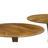 Brix - Salontafel Brix Vivian Bruin - 60x60x38cm - Mangohout