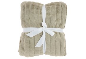 Unique Living - Bedsprei Rib Taupe - 260x240cm