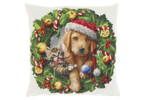 Unique Living - Sierkussen Traditional Print Dessin 3 - 45x45cm