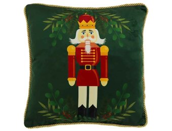Unique Living - Sierkussen Nutcracker Dark Green - 45x45cm
