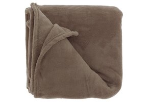 Unique Living - Plaid Claudi Taupe - 130x160cm