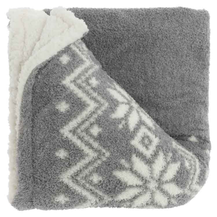 Unique Living - Plaid Kris Dark Grey - 130x160cm