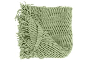 Unique Living - Plaid Kos Tea Green - 127x152cm