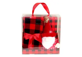 Unique Living - Giftbox Xmas Santa Red - 90x75cm