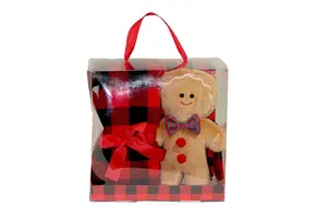 Unique Living - Giftbox Xmas Cookie Red - 90x75cm