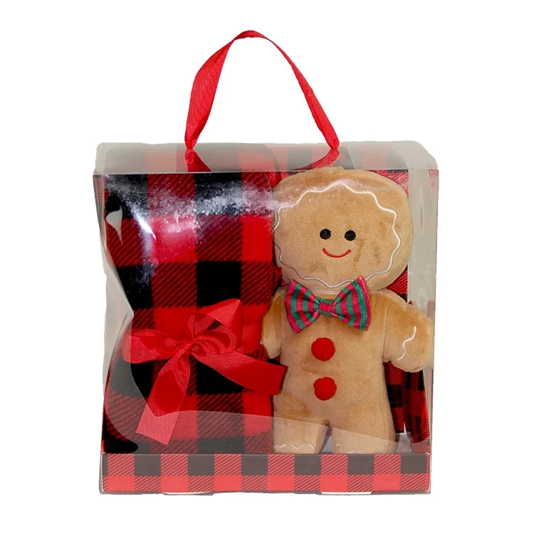 Unique Living - Giftbox Xmas Cookie Red - 90x75cm
