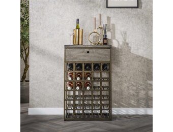 Hoyz Collection - Wijnkast Ferro 1 Lade - Brons Antiek