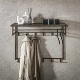 Hoyz Collection - Kapstok Ferro Hoog 12 Haken - Brons Antiek