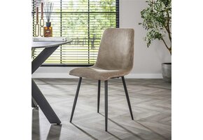 Hoyz Collection - Stoel Rib - Rock Zandkleur - Set van 4