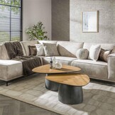 Hoyz Collection - Salontafel Infinite - Gerecycled Teakhout - Set van 2