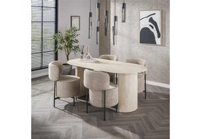Hoyz Collection - Eetkamertafel 180 Arch - Travertin look