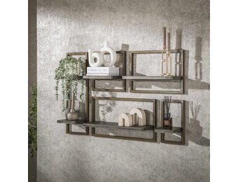 Hoyz Collection - Wandschap Ferro - Brons Antiek - Set van 5