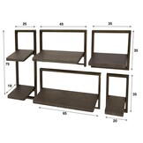 Hoyz Collection - Wandschap Ferro - Brons Antiek - Set van 5