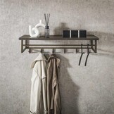 Hoyz Collection - Kapstok Ferro 6 Haken Hoedenplank - Brons Antiek