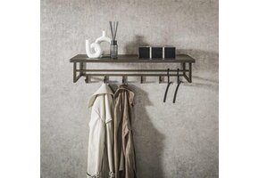 Hoyz Collection - Kapstok Ferro 6 Haken Hoedenplank - Brons Antiek