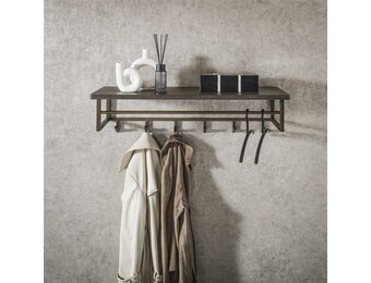 Hoyz Collection - Kapstok Ferro 6 Haken Hoedenplank - Brons Antiek