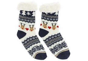 Unique Living - Kerstsok Reindeer Dessin 3 Maat 39-41