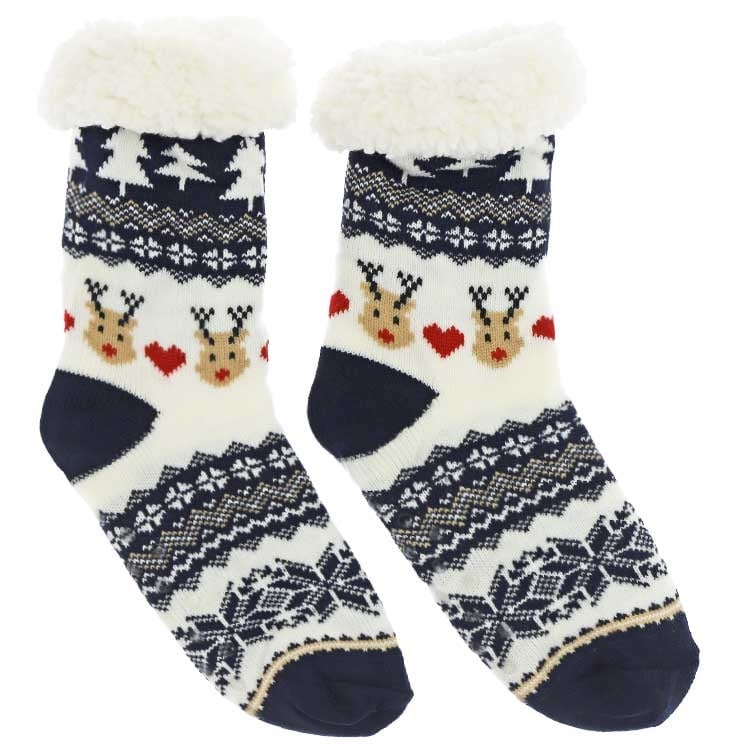 Unique Living - Kerstsok Reindeer Dessin 3 Maat 39-41