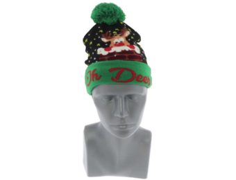 Unique Living | Kerstmuts Xmas with lights 21x22cm dessin 2