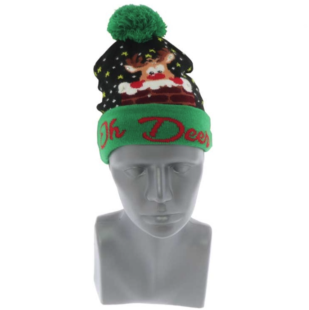 Unique Living | Kerstmuts Xmas with lights 21x22cm dessin 2