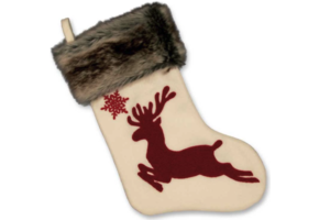 Unique Living | Rudolph sock white