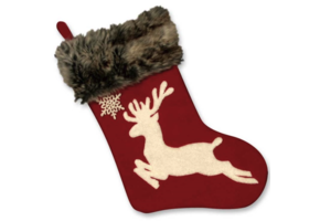Unique Living | Rudolph sock red