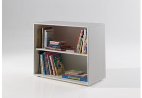 LUCEVI - Pino Boekenkast- Hout - Wit - 85.5x43.3 x71.8 cm