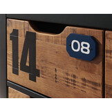 LUCEVI - Alex Ladekast 3 Laden - Hout - Beige - 86x42x83cm