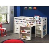 LUCEVI - Pino Ladekast 4 Laden - Hout - Wit - 85.5x43.3 x71.8 cm