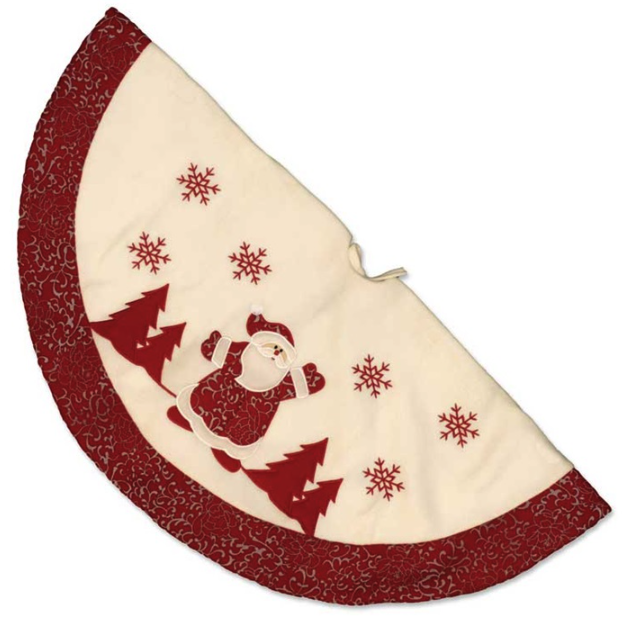 Unique Living - Treeskirt Riga D90 cm santa - Kerstboomkleed