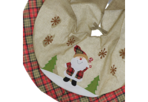 Unique Living - Treeskirt Riff 90x90cm santa - Kerstboomkleed